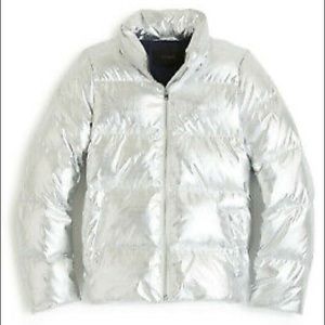 J.Crew Metallic Puffer Jacket